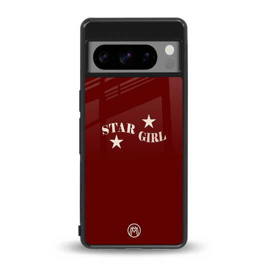 star girl back phone cover | glass case for google pixel 8 pro