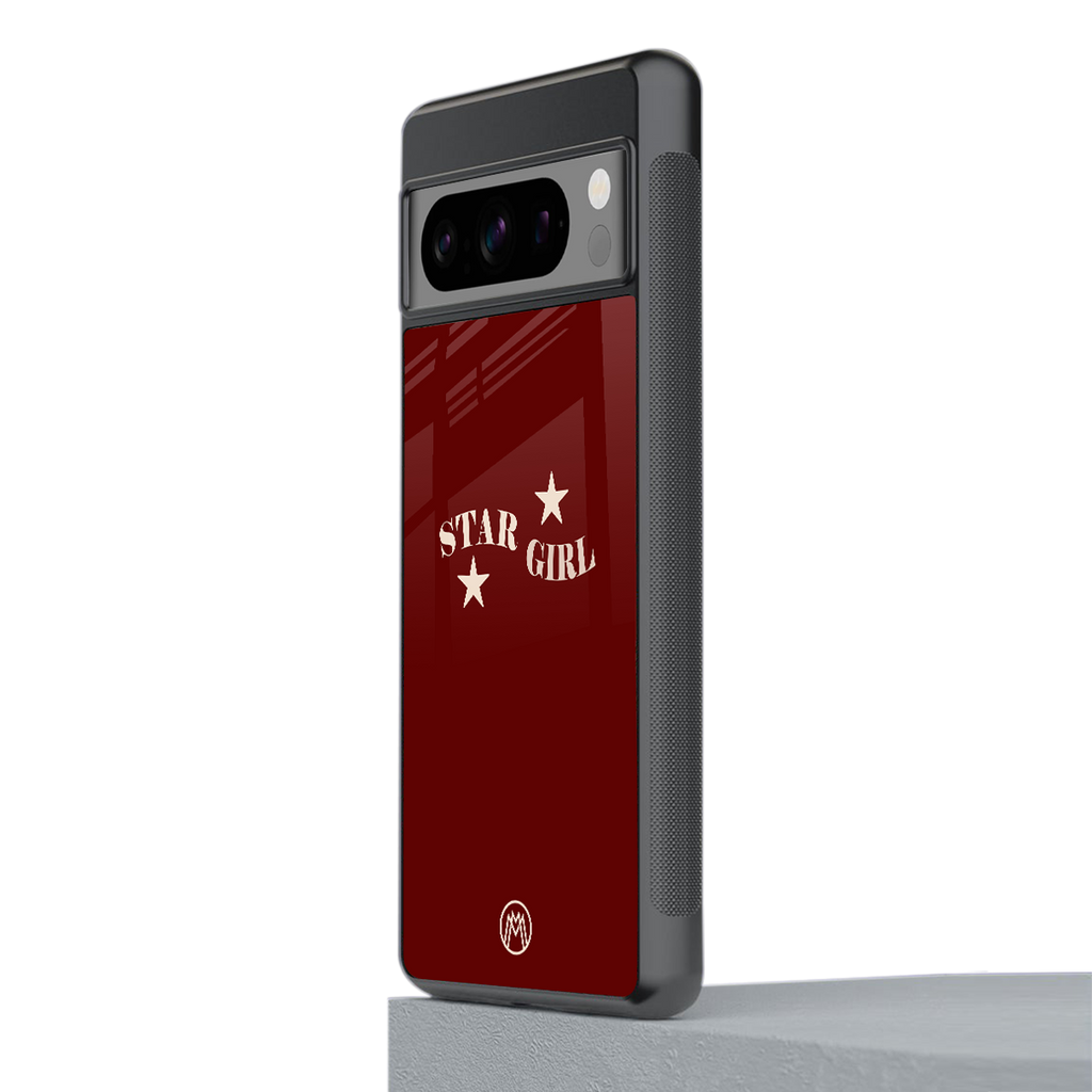 star girl back phone cover | glass case for google pixel 8 pro