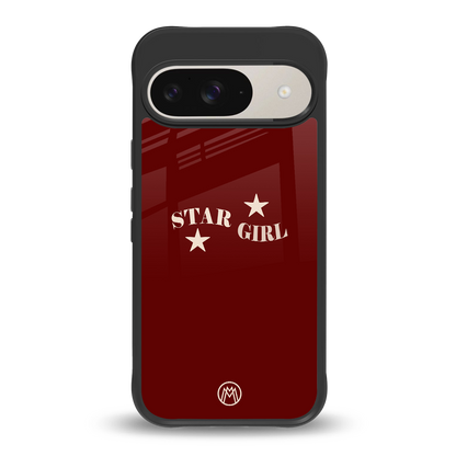 star girl back phone cover | glass case for google pixel 9