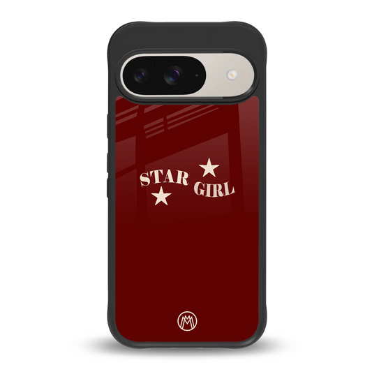 star girl back phone cover | glass case for google pixel 9