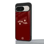 star girl back phone cover | glass case for google pixel 9