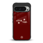 star girl back phone cover | glass case for google pixel 9 pro