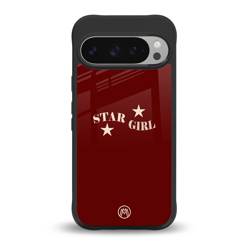 star girl back phone cover | glass case for google pixel 9 pro xl