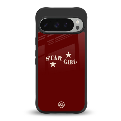 star girl back phone cover | glass case for google pixel 9 pro xl