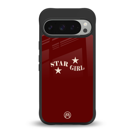 star girl back phone cover | glass case for google pixel 9 pro xl