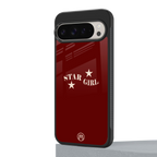 star girl back phone cover | glass case for google pixel 9 pro