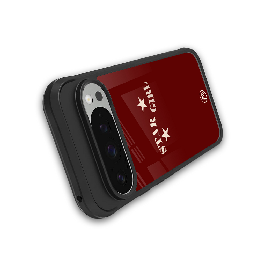 star girl back phone cover | glass case for google pixel 9 pro xl