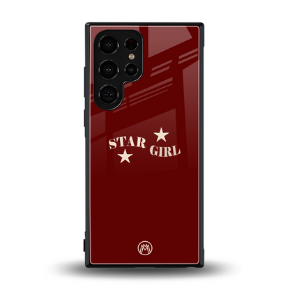 star girl back phone cover | glass case for samsung galaxy s23 ultra