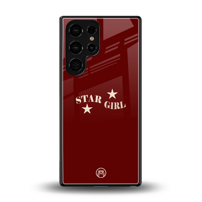 star girl back phone cover | glass case for samsung galaxy s25 ultra