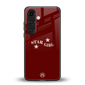 star girl back phone cover | glass case for samsung galaxy s24