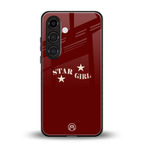 star girl back phone cover | glass case for samsung galaxy s24 plus