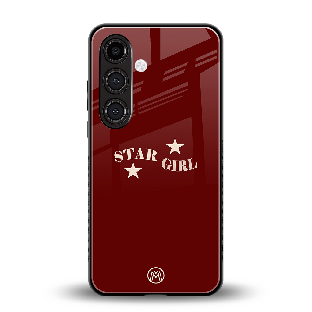 star girl back phone cover | glass case for samsung galaxy s25 plus