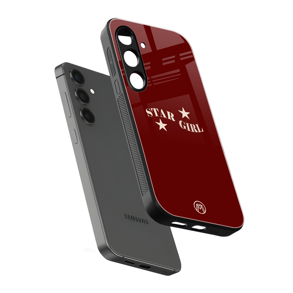 star girl back phone cover | glass case for samsung galaxy s24