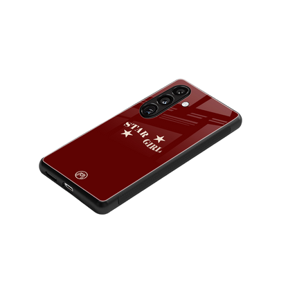 star girl back phone cover | glass case for samsung galaxy s23 plus