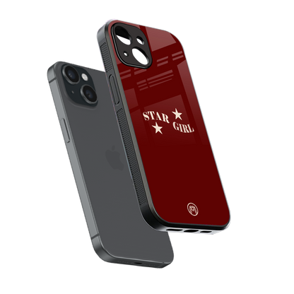 star girl back phone cover | glass case for iphone 14