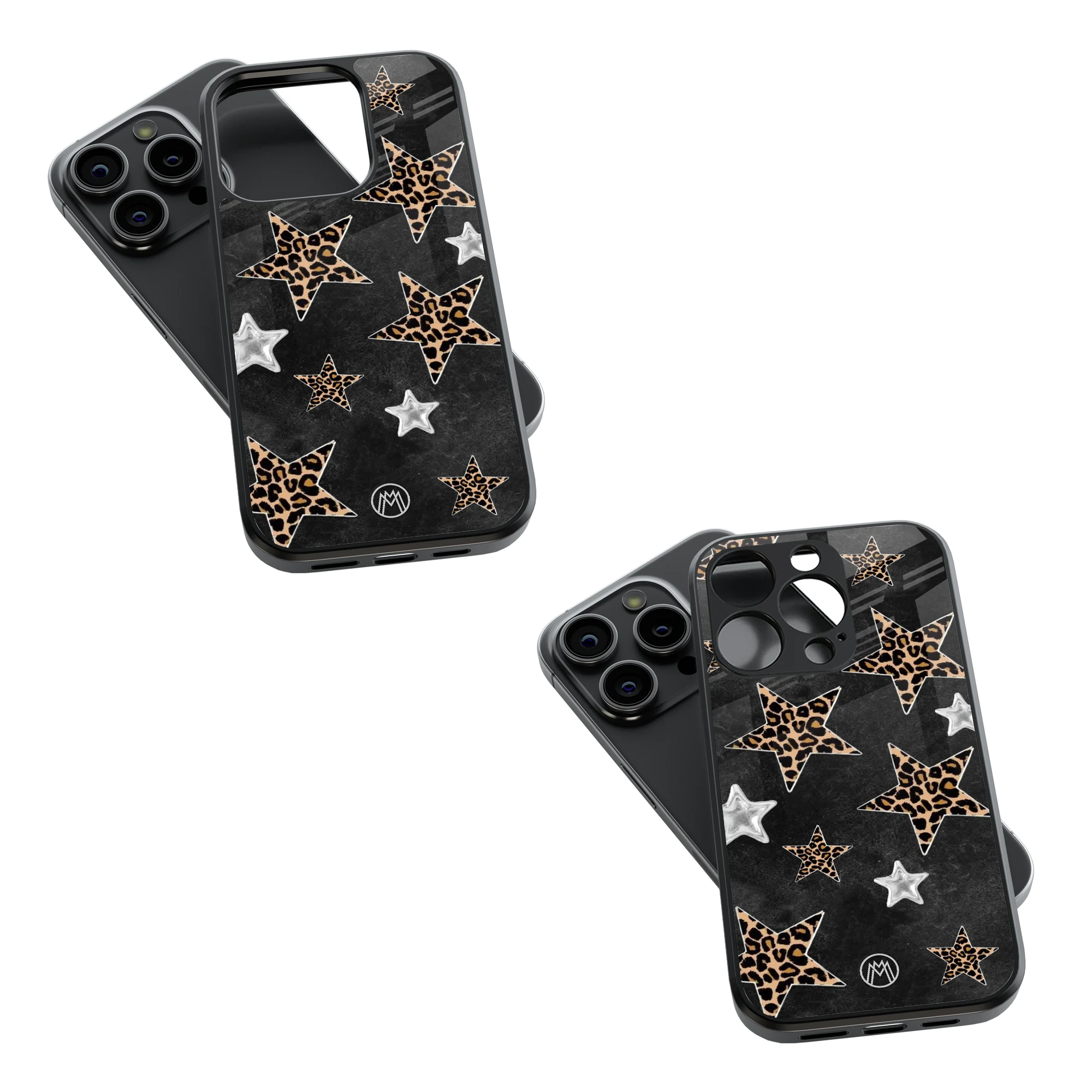 Trendy Glass Back Mobile Case for iPhone, Samsung, Redmi, OnePlus, Google Pixel, Motorola