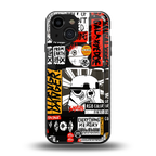star wars collage back phone cover | glass case for iphone 13 mini