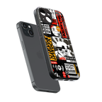 star wars collage back phone cover | glass case for iphone 13 mini