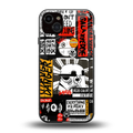 star wars collage back phone cover | glass case for iphone 14 plus
