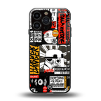 star wars collage back phone cover | glass case for iphone 16 pro max