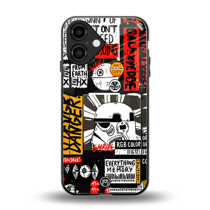 star wars collage back phone cover | glass case for iphone 16