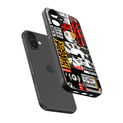 star wars collage back phone cover | glass case for iphone 16