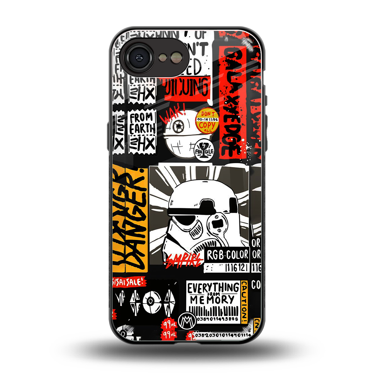 star wars collage back phone cover | glass case for iphone 16e