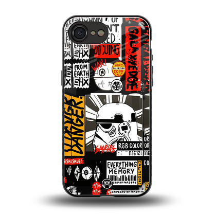 star wars collage back phone cover | glass case for iphone 16e