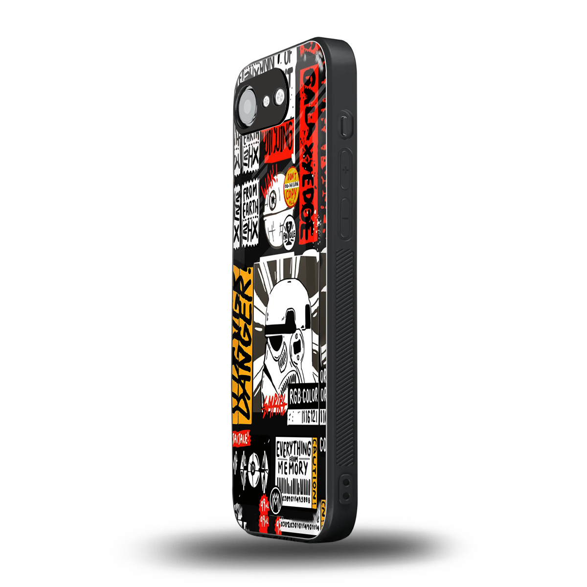 star wars collage back phone cover | glass case for iphone 16e