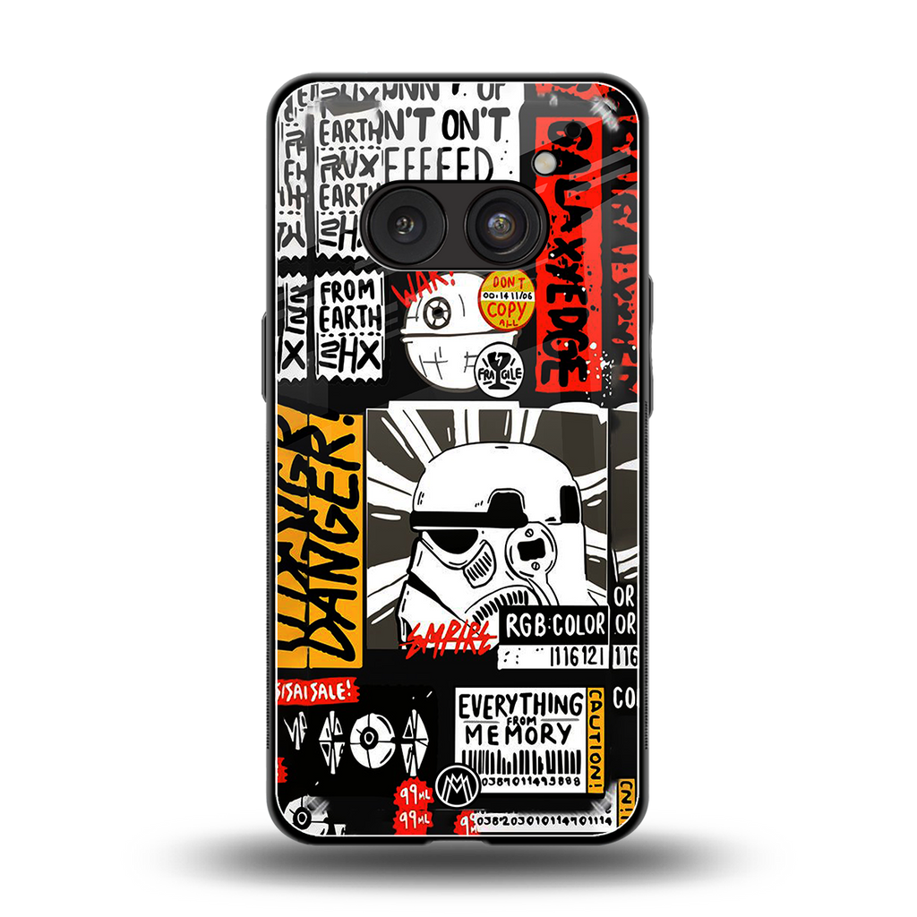 star wars collage back phone cover | glass case for nothing phone 2a