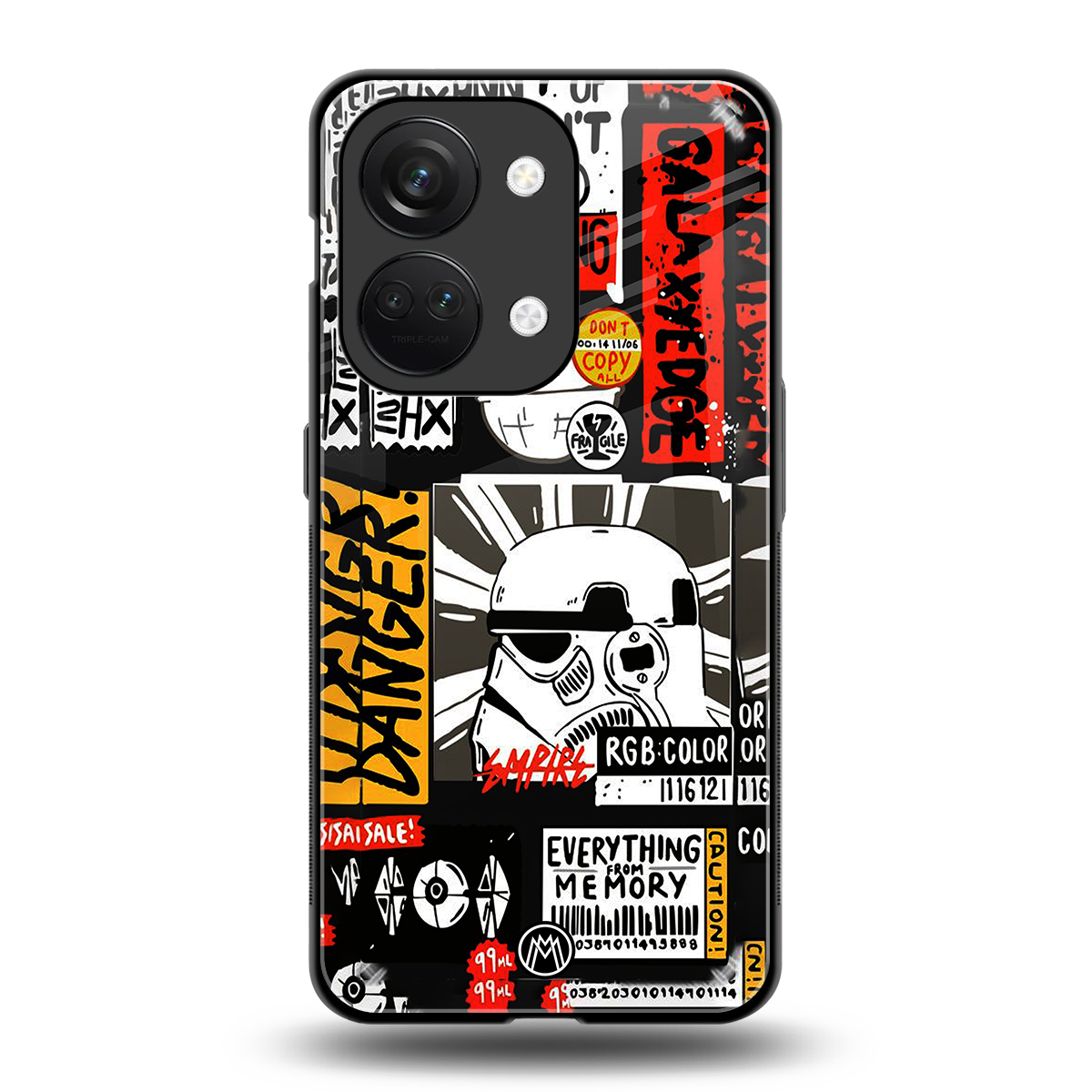 star wars collage back phone cover | glass case for oneplus nord 3