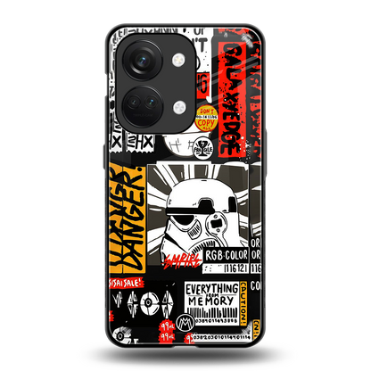 star wars collage back phone cover | glass case for oneplus nord 3