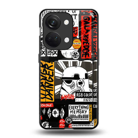 star wars collage back phone cover | glass case for oneplus nord 3