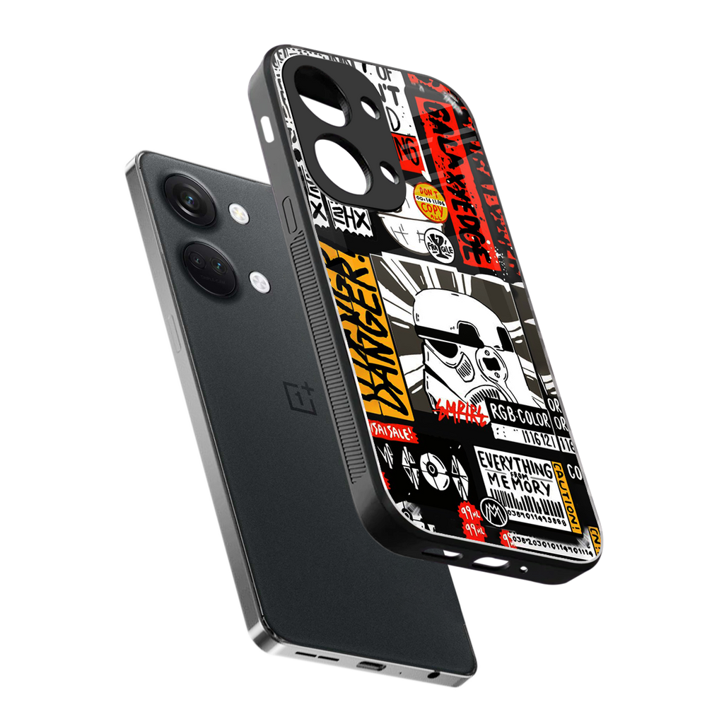 star wars collage back phone cover | glass case for oneplus nord 3