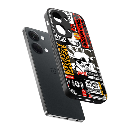 star wars collage back phone cover | glass case for oneplus nord 3