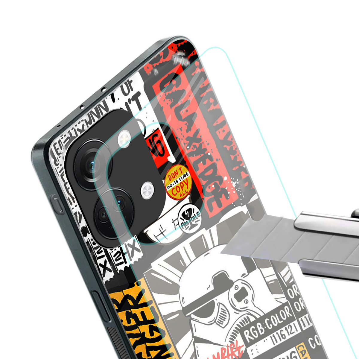 star wars collage back phone cover | glass case for oneplus nord 3