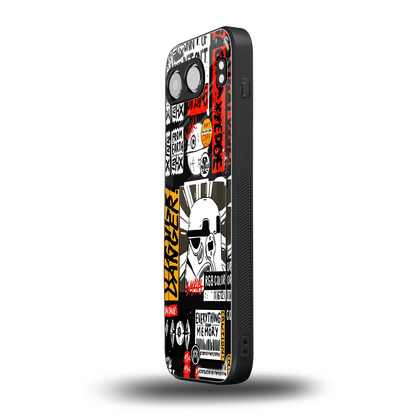 star wars collage back phone cover | glass case for oneplus nord 4