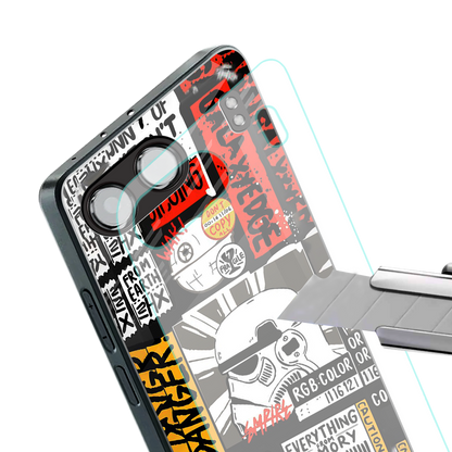 star wars collage back phone cover | glass case for oneplus nord 4