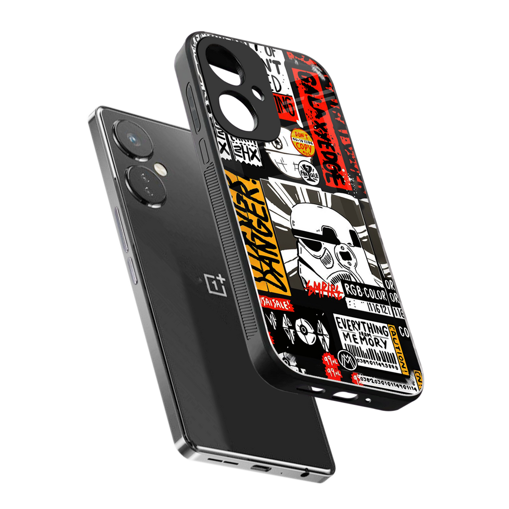 star wars collage back phone cover | glass case for oneplus nord ce 3