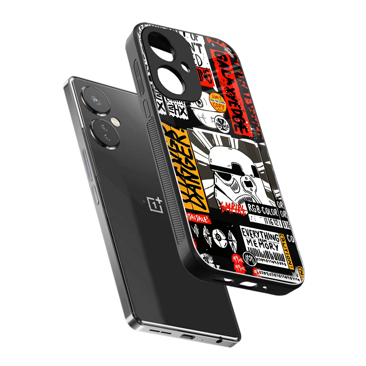 star wars collage back phone cover | glass case for oneplus nord ce 3