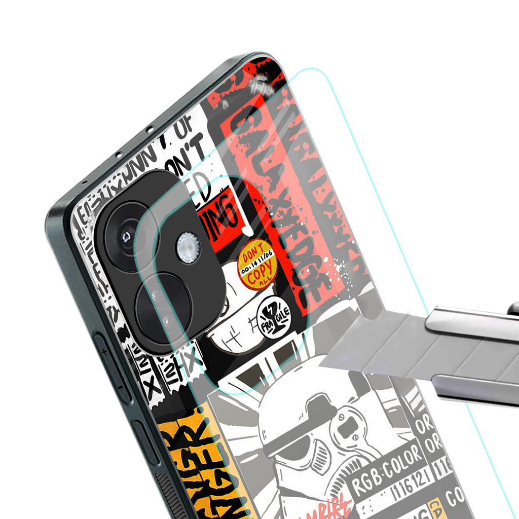 star wars collage back phone cover | glass case for oneplus nord ce 3