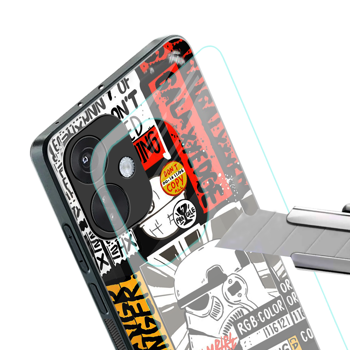 star wars collage back phone cover | glass case for oneplus nord ce 3