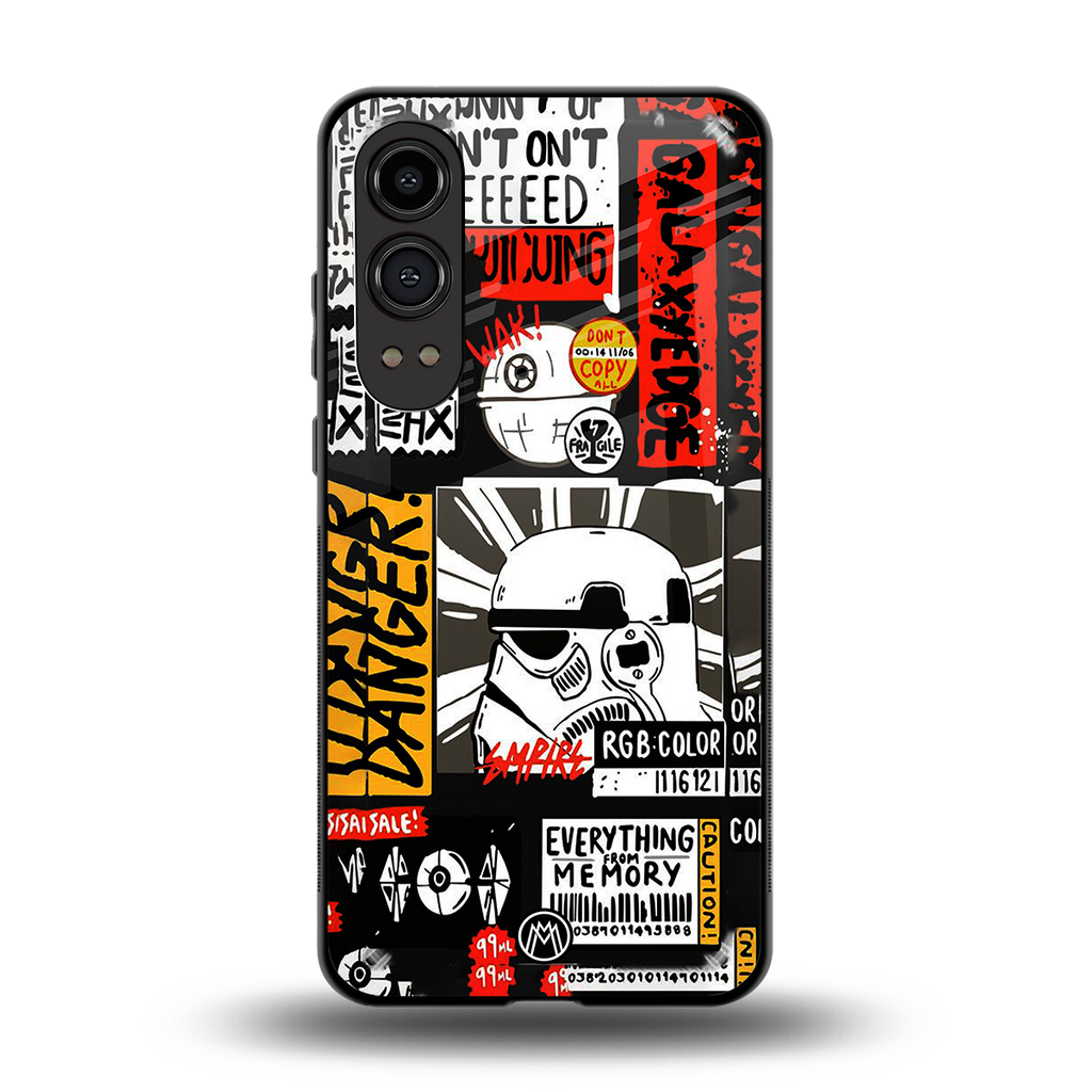 star wars collage back phone cover | glass case for oneplus nord ce 4 lite