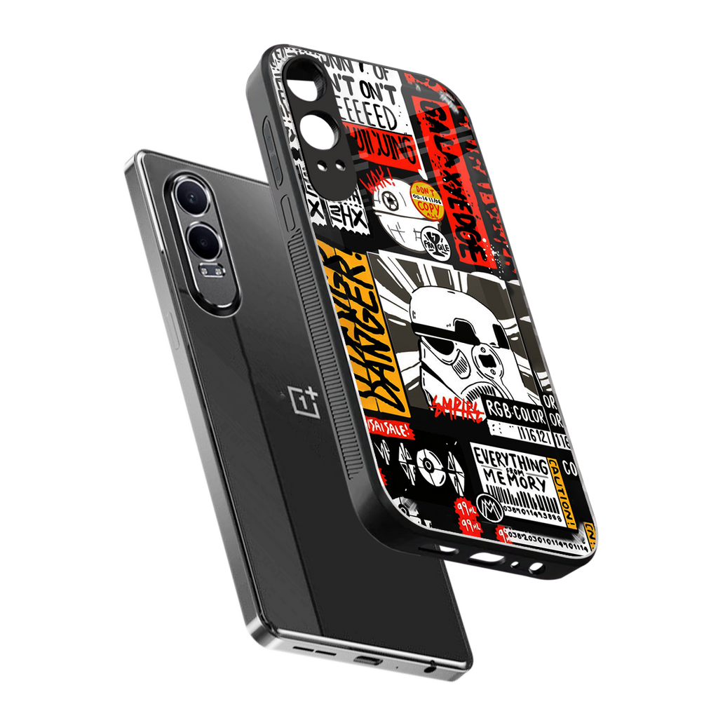star wars collage back phone cover | glass case for oneplus nord ce 4 lite