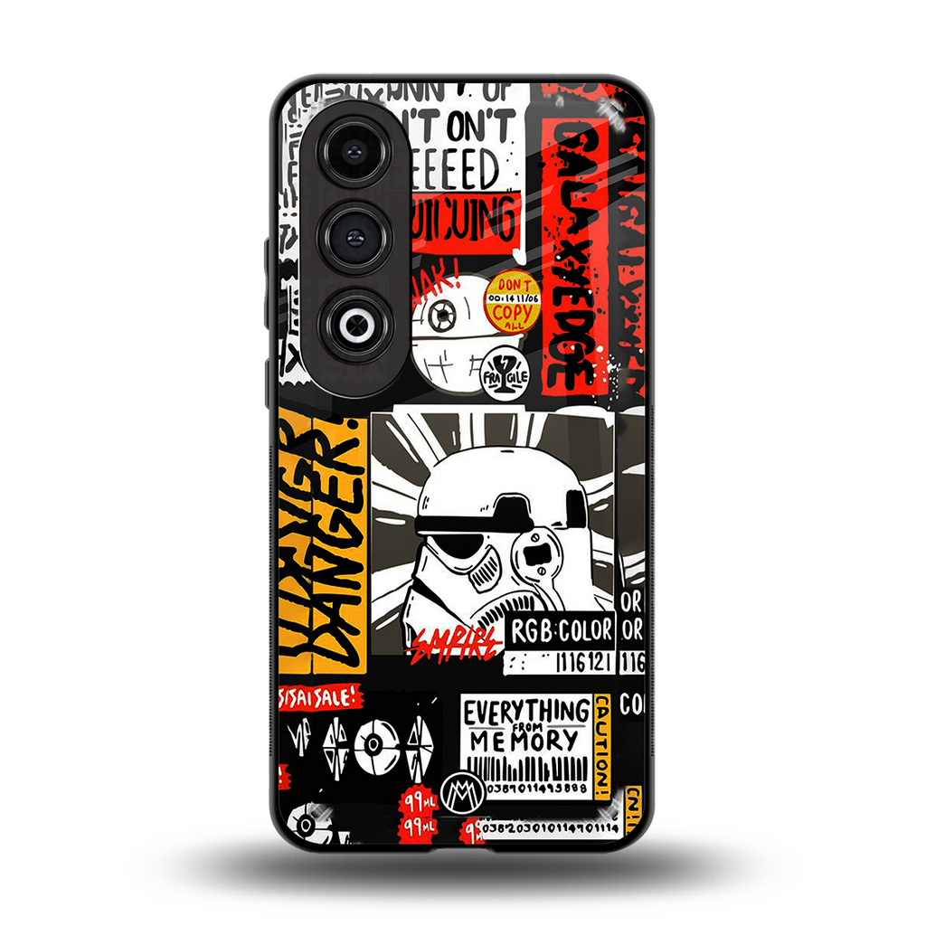 star wars collage back phone cover | glass case for oneplus nord ce 4