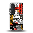 star wars collage back phone cover | glass case for oneplus nord ce 4