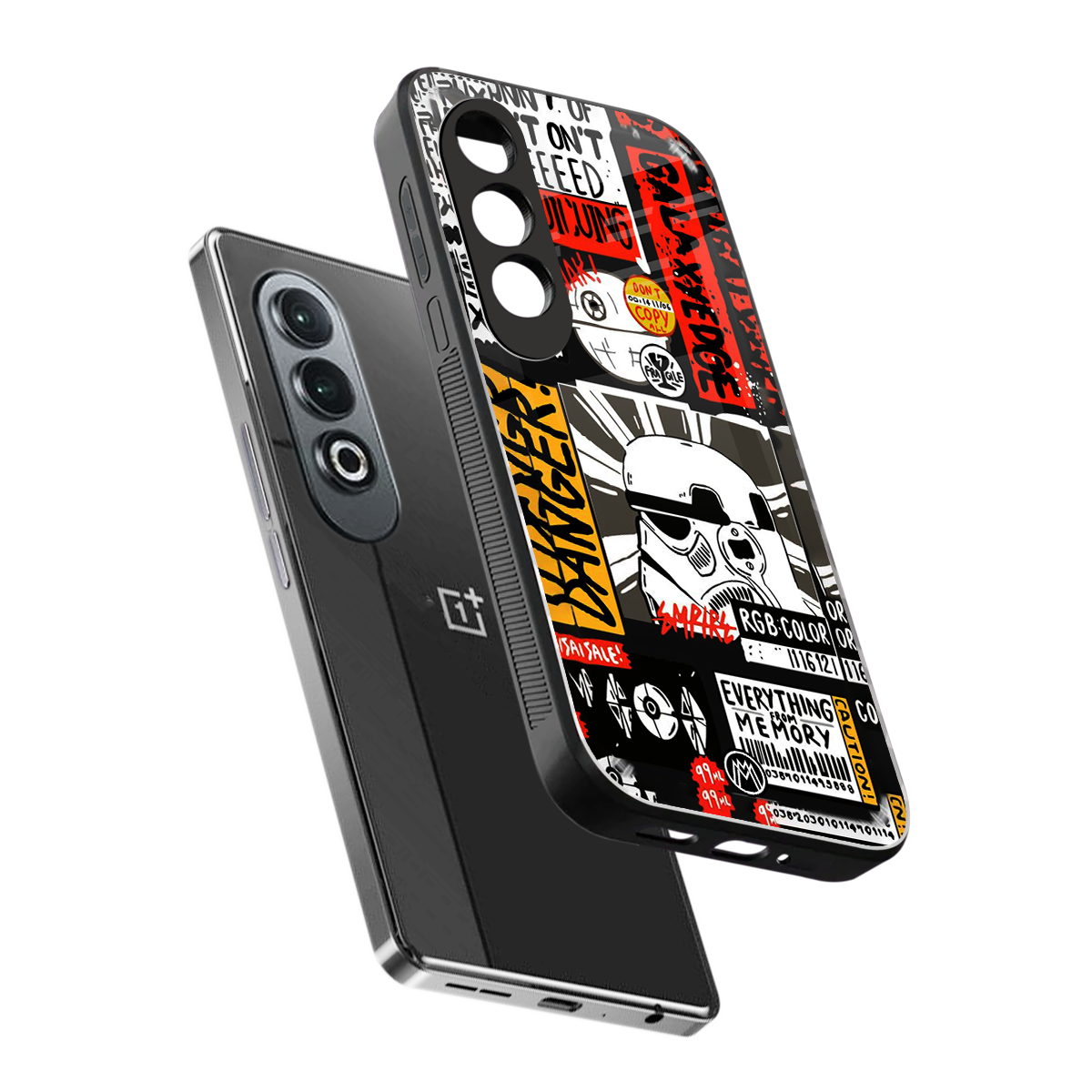 star wars collage back phone cover | glass case for oneplus nord ce 4