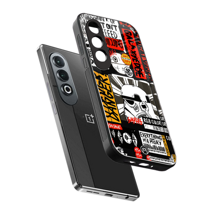 star wars collage back phone cover | glass case for oneplus nord ce 4