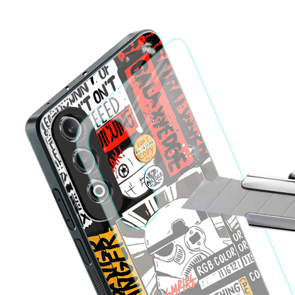 star wars collage back phone cover | glass case for oneplus nord ce 4