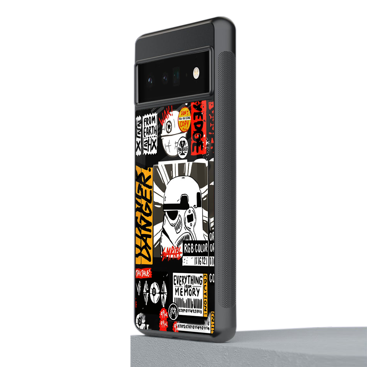 star wars collage back phone cover | glass case for google pixel 6 pro
